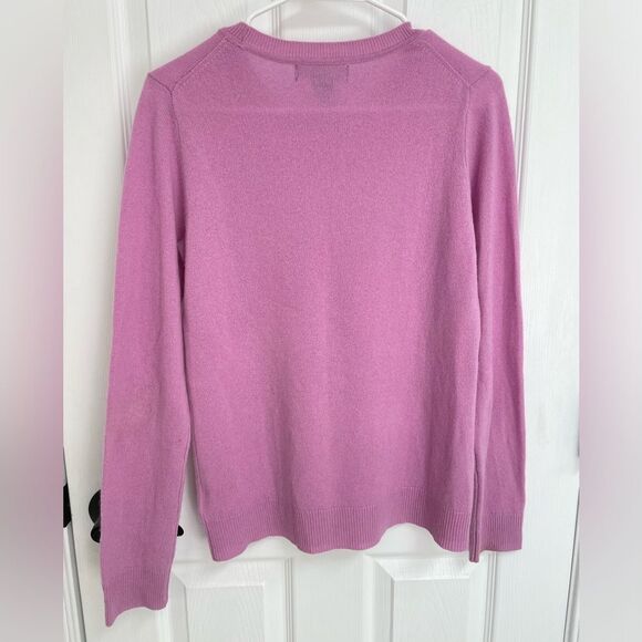 Tahari Mulberry Pink 100% 2 Ply Cashmere Ultra Soft Sweater Women’s Size M - Picture 2 of 5